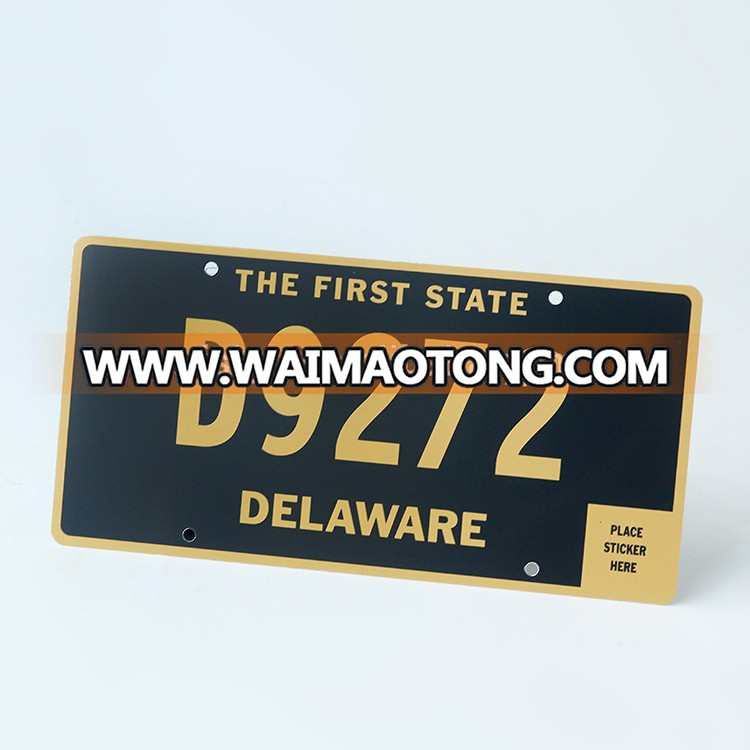 Cheap Decorative Vintage Licence Custom Engraved Logo Metal Plate