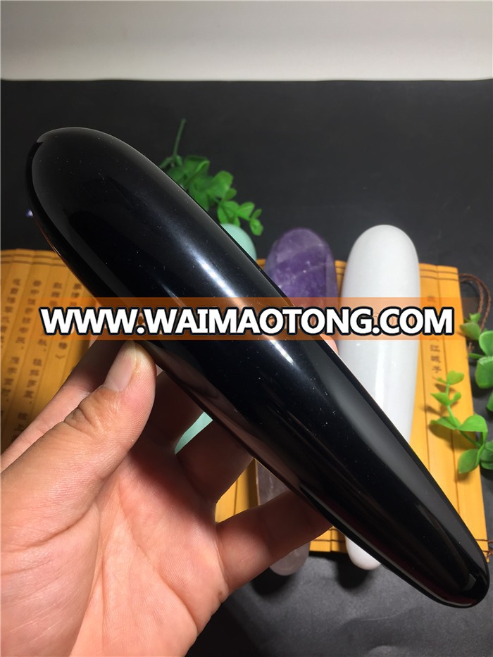 Natural Obsidian Crystal Healing Yoni Massage Wands Crystal Dildos for sexy women