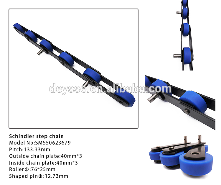 Aluminum metal step chain roller, 80 sizes mini double side conveyor plastic kana roller chain