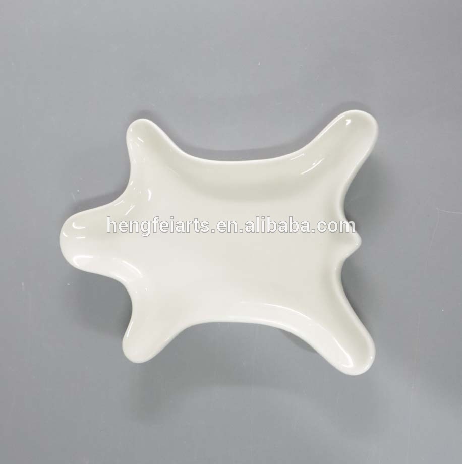 simple modern design decoration ring dish ceramic heart shaped jewelry tray