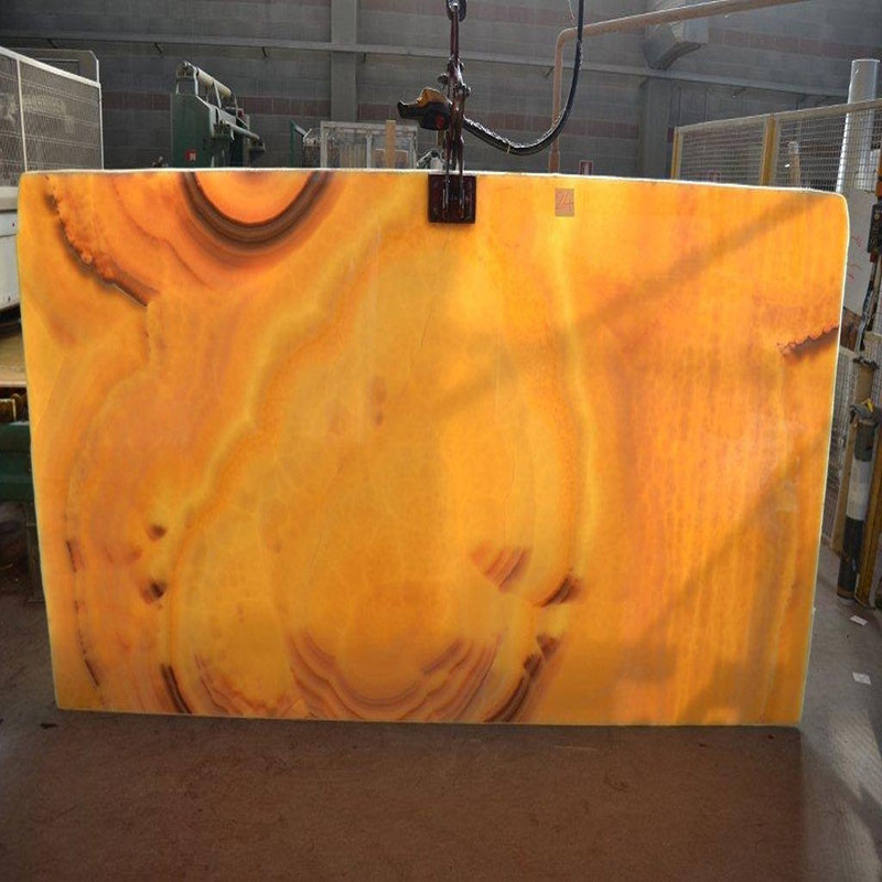 Luxury Polished Orange Onyx Slab