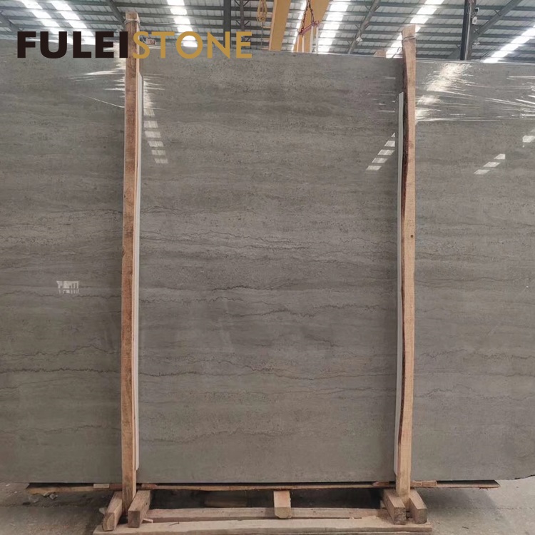 China Natural Polished Slab Elegant Grey Marble for Home and Project decoration