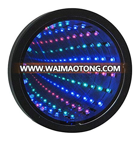 Infinity Mirror Tunnel Light LED Night Light 3D Mirror Wall Hanging Lights Desktop Lamp Wedding Festival Party Decoration Light