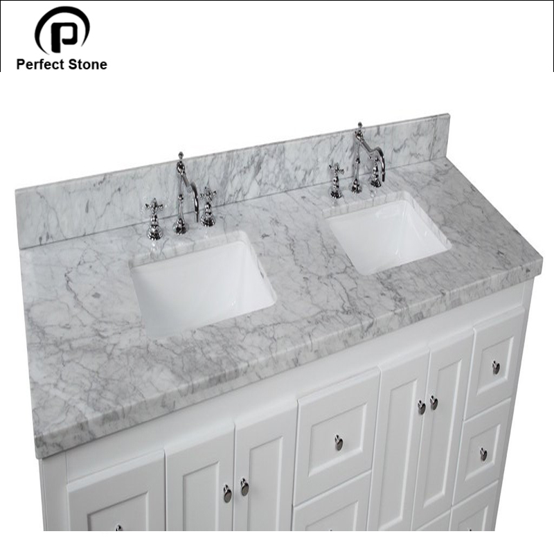 High Quantity natural white carrara marble  vanity top with cheap