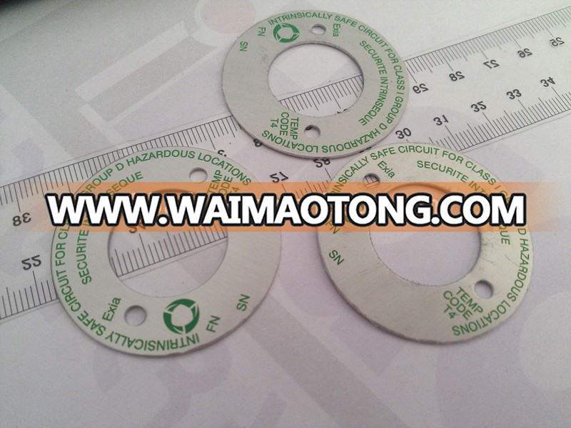 custom metal aluminum label for machine