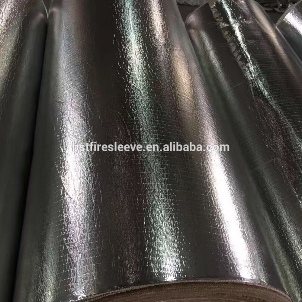 Heat Radiant Protection Aluminum Foil Backed Fiberglass Cloth