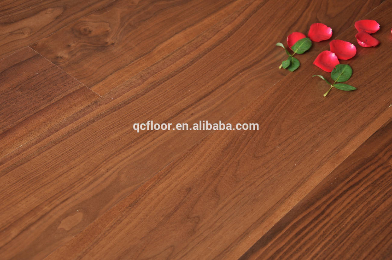 Asian walnut flooring 15MM indoor and home used walnut engineered wood flooring