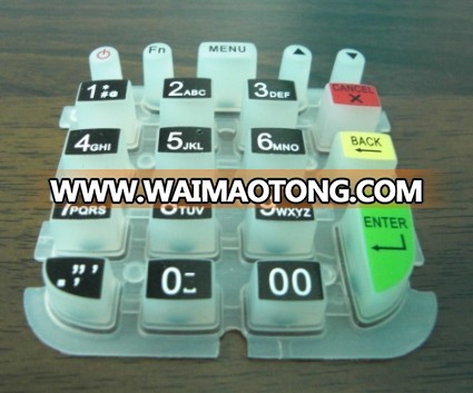 2019 remote control button pusher silicone custom silicone button pad