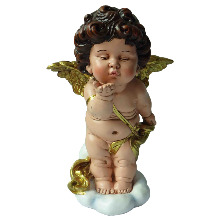 Wholesale polyresin mini male boy baby small angel figurines