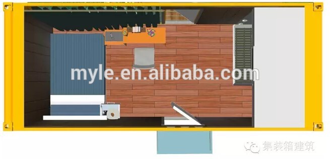 ISO sea 20ft shipping container house container hotel for living