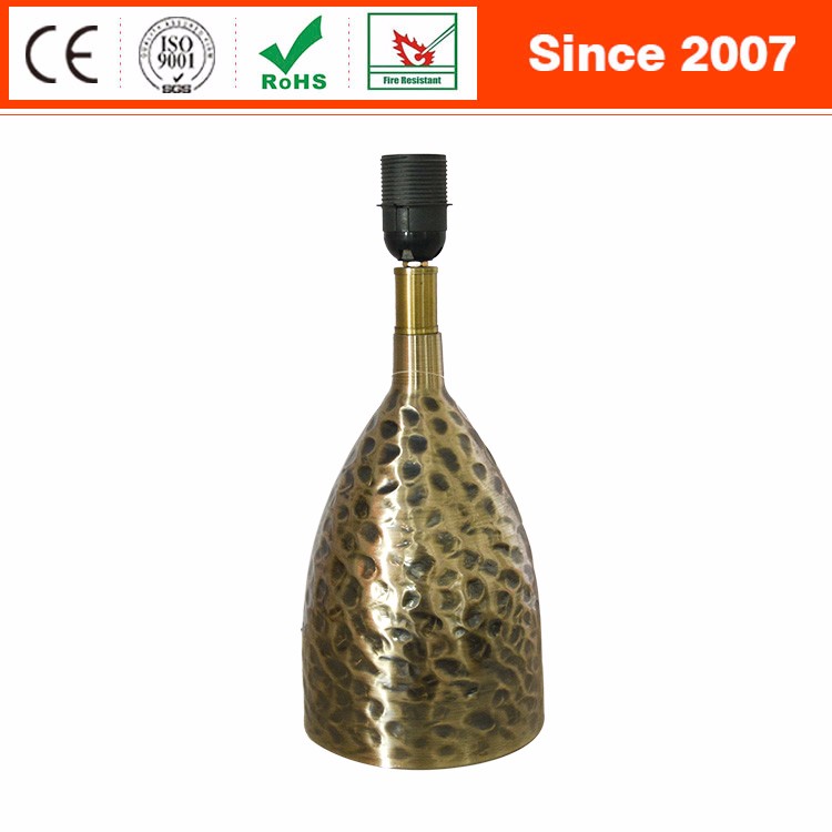 Turkish classic indoors sand nickel silver metal gourd shaped table night lamp