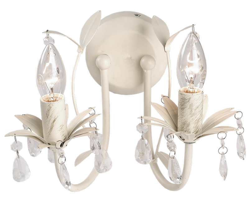 Indoor twin heads acrylic antique wall lamp NS-123034