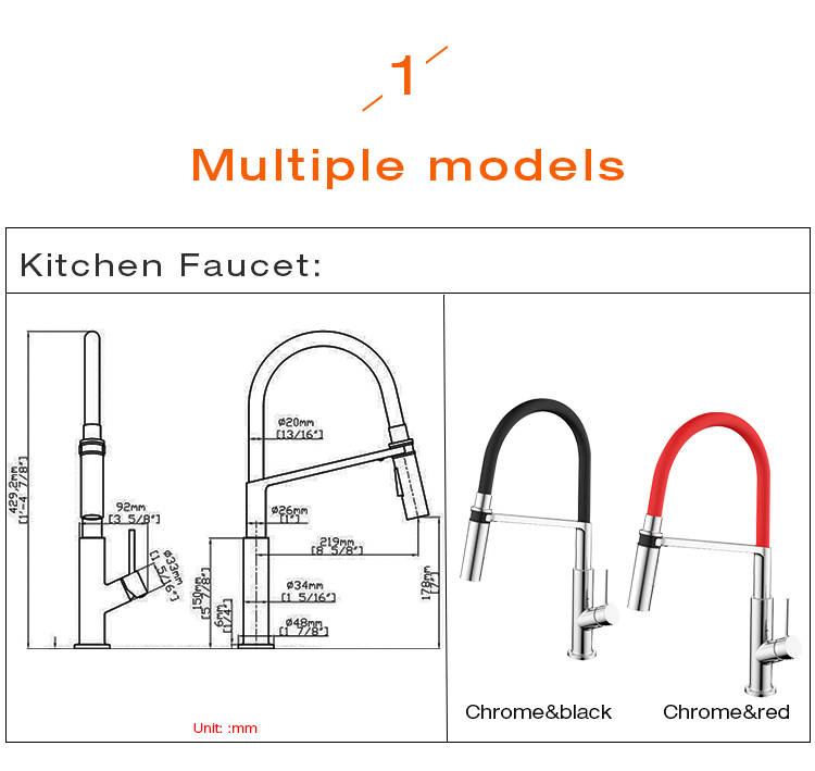 Besting selling brass pull down sink faucet kitchen