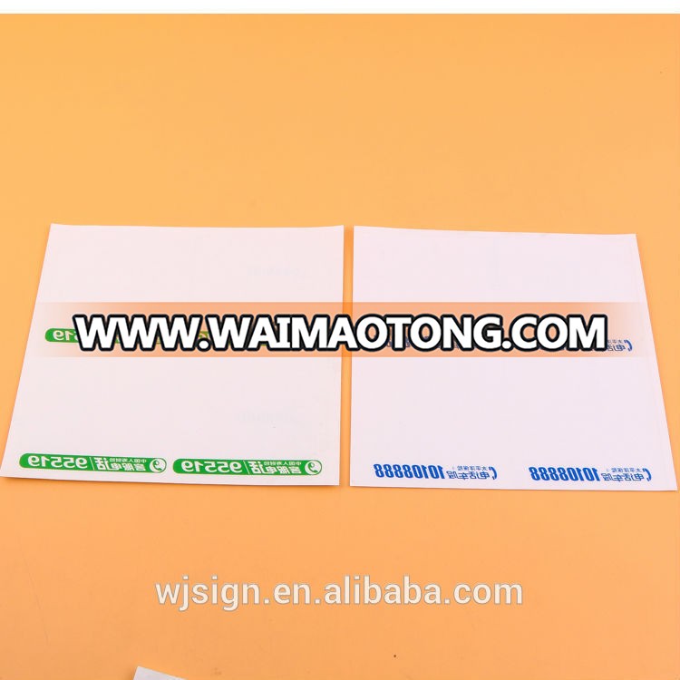 Clear Reusable Self Adhesive Label Transparent Sticker With Hot Stamping