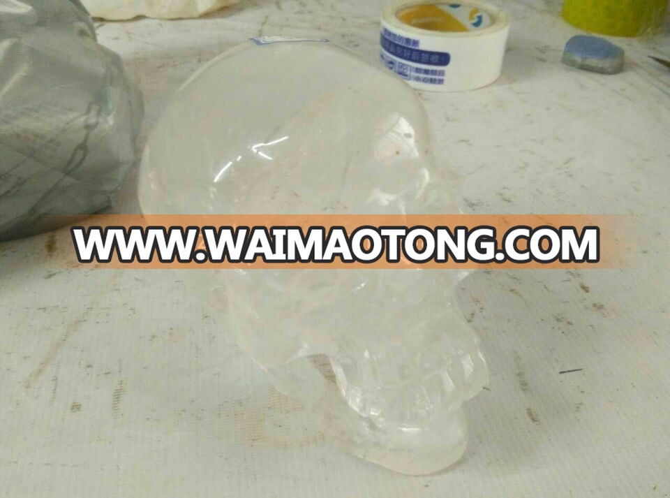 Hot wholesale healing clear quartz crystal gemstone human skulls