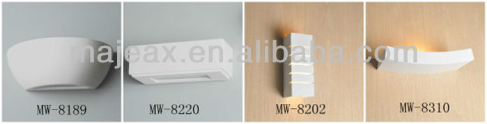 Modern CE ROHS E14 E27 plaster cfl wall light fixture