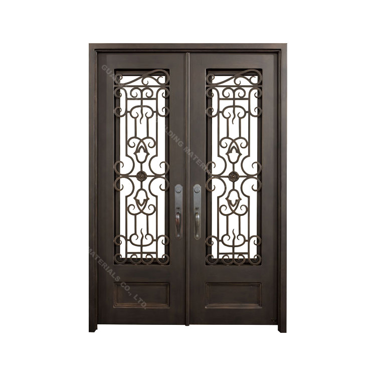 High Quality USA Standard Matt Black Powder Coated New Iron Grill Window Door Designs