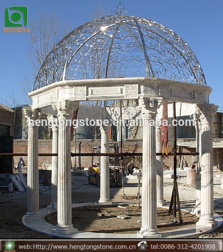 Natural Stone Pillar Gazebo Pavilion