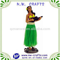 hawaii hula men dancing doll