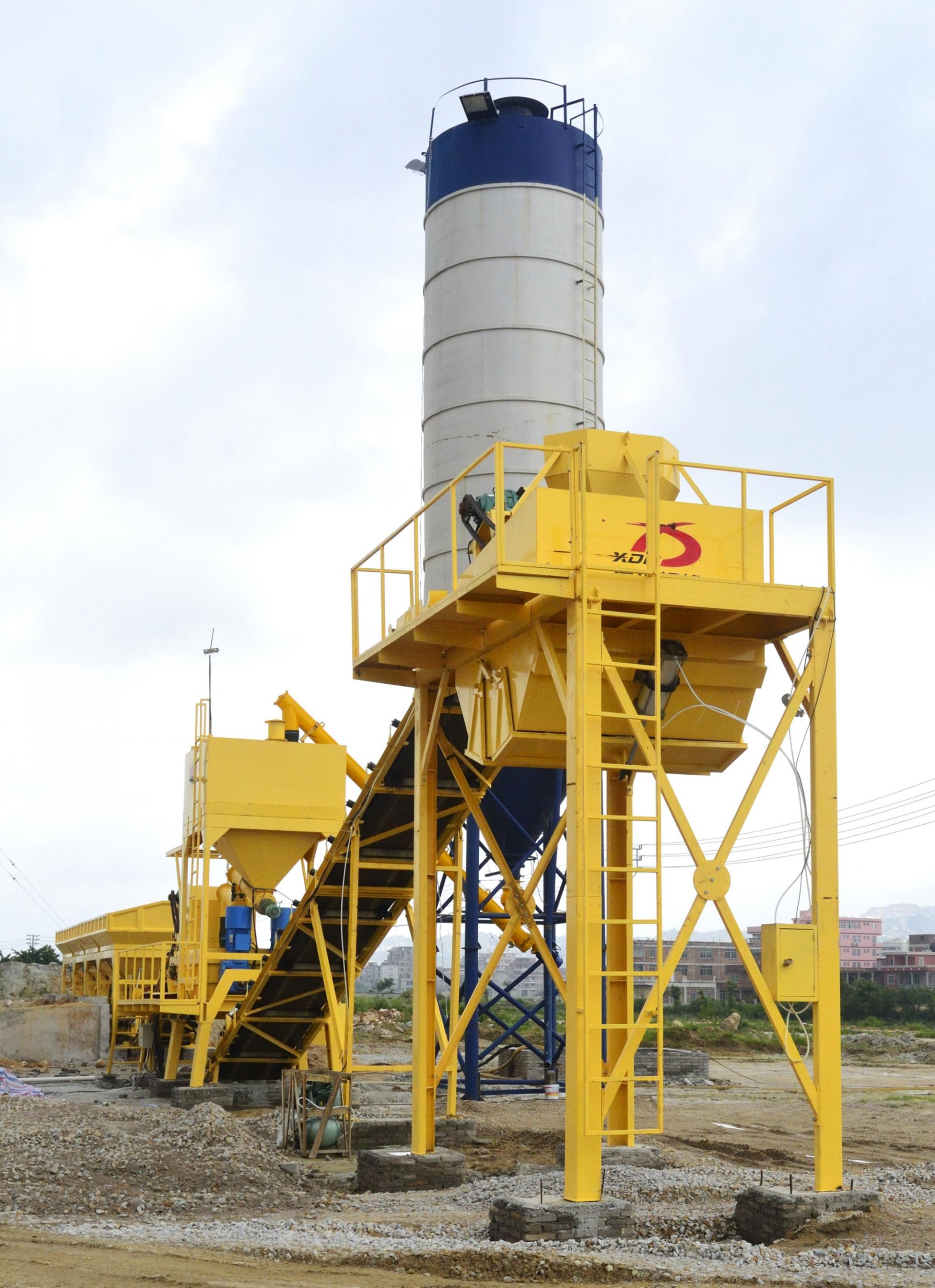 Durable WBS500 stationary stabilized soil cement mixing plant price