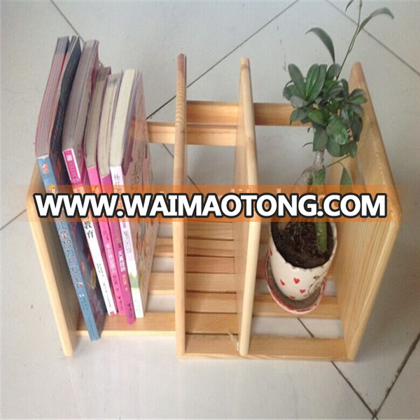 Adjustable Wooden Book Stand Display Rack for Office Table