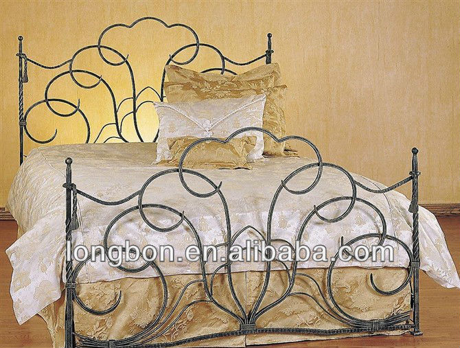 top-selling royal wrought iron double bed frame