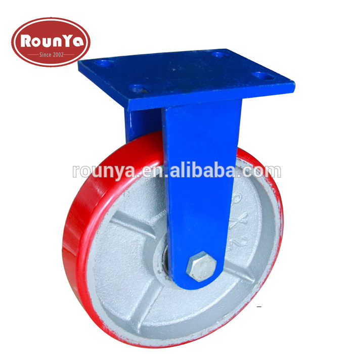 Supper heavy duty iron core PU wheel 1 ton load capacity casters wheels