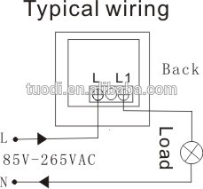 TDL-2181R 110V/220V PIR motion sensor switch smart wall switch staircase light time switch