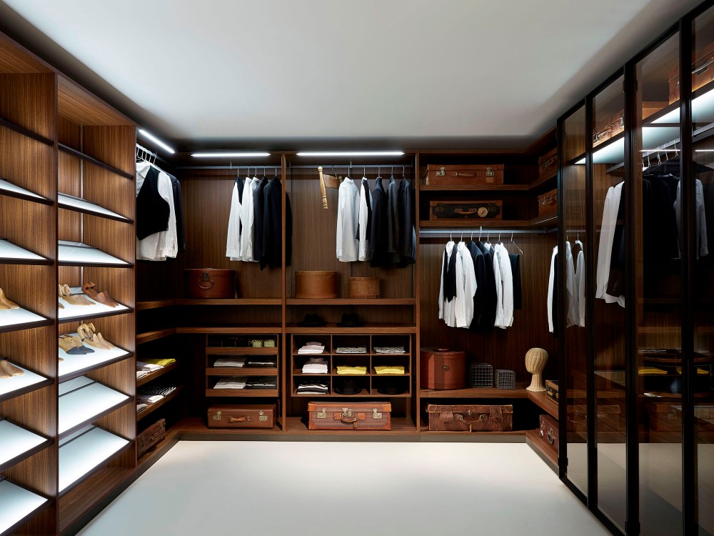 moisture proof  walk in closet organizer design for master room design