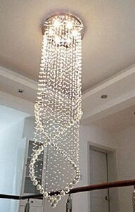 2016 Fashion Style Spiral Down Ceiling Lamp Crystal Pendant Chandelier Lamp