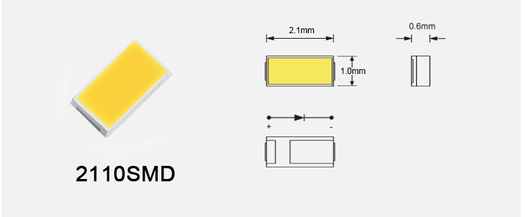 High brightness 24v SMD2110 308leds/m led strip  W + WW  led strip