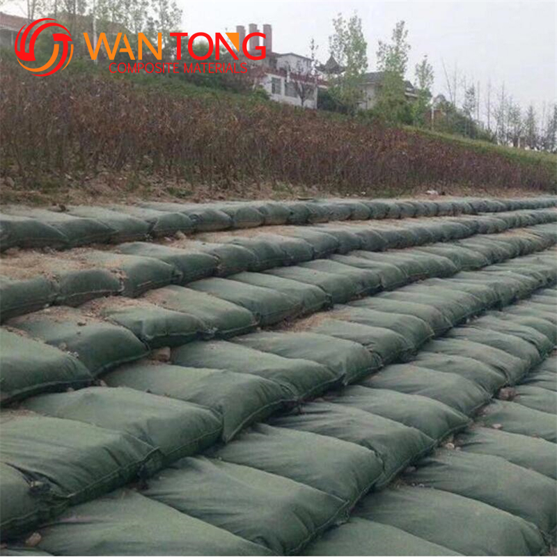 River bank geotextile nonwoven fabric ecological geobags