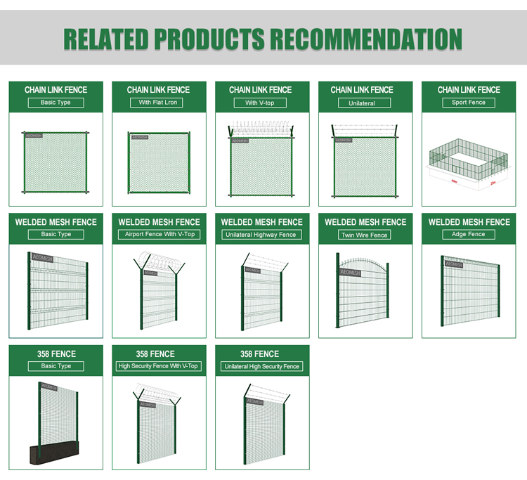 Outdoor Use High Security Fence with Full Accessories (China ISO Factory)