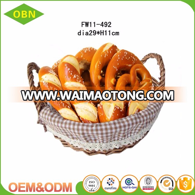 Wholesale cheap bakery bread basket wicker rattan bread basket