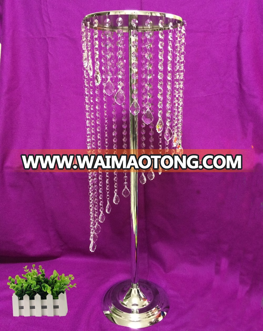 crystal wedding centerpieces crystal aisle pillar