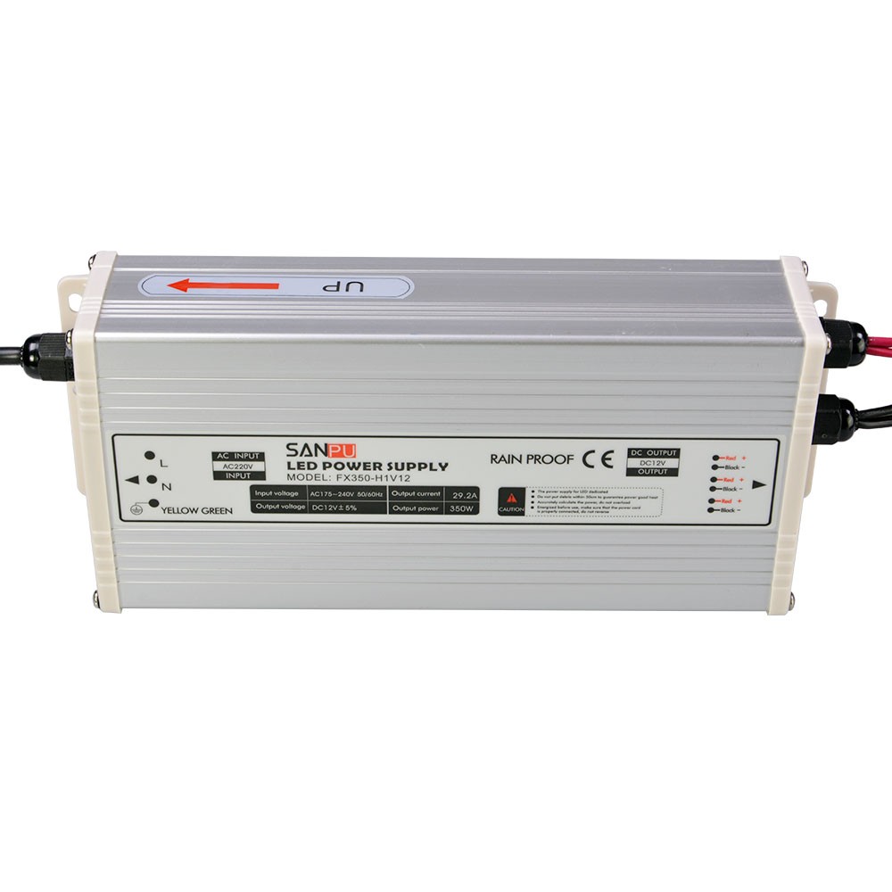 CE/RoHS approved waterproof constant voltage 350w -5v 5v 70a power waterproof 12v rainproof power supply