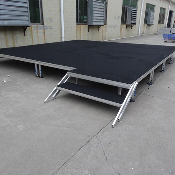 Small size 1x1m, 1.22x1.22m mobile stage platform for show