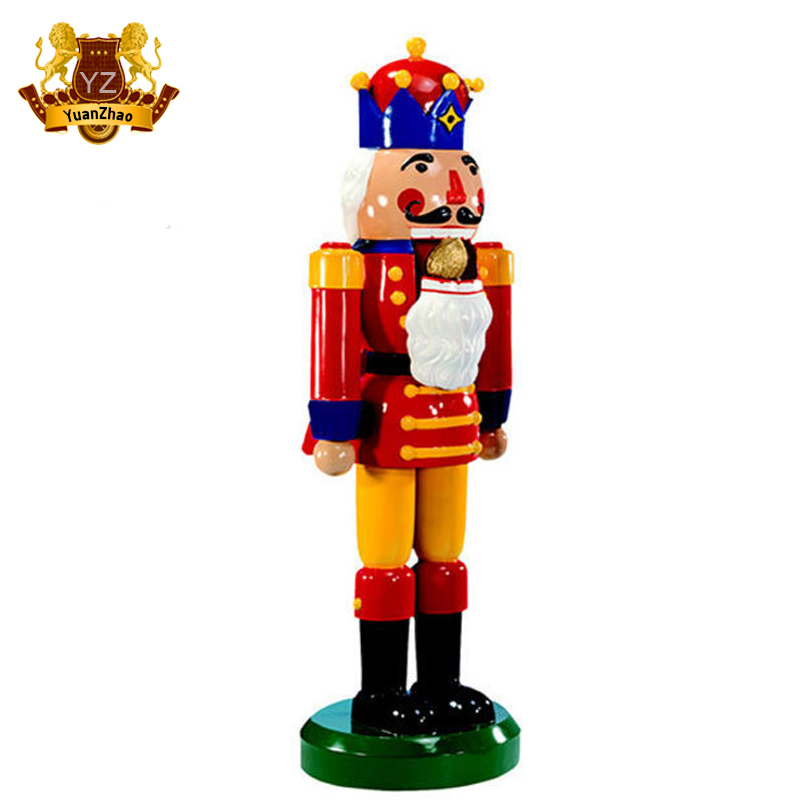 2019 Hot sale Life Size fiberglass resin Nutcracker Soldier Statue for shopping mall decoration