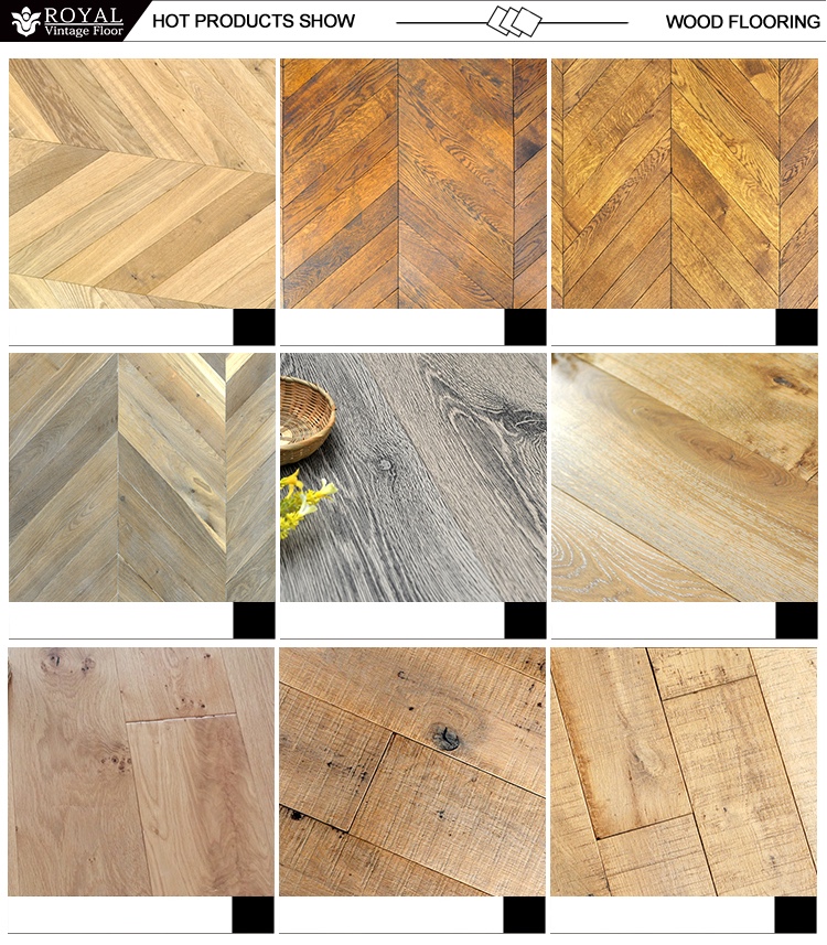 Artistic design white oak multilayer hexagonal parquet engineered wood flooring