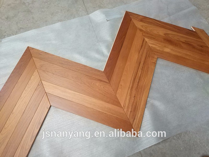 teak chevron wood flooring