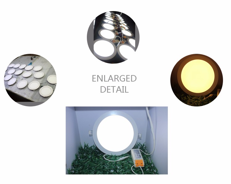 15w 8 inch light round panel led 18w