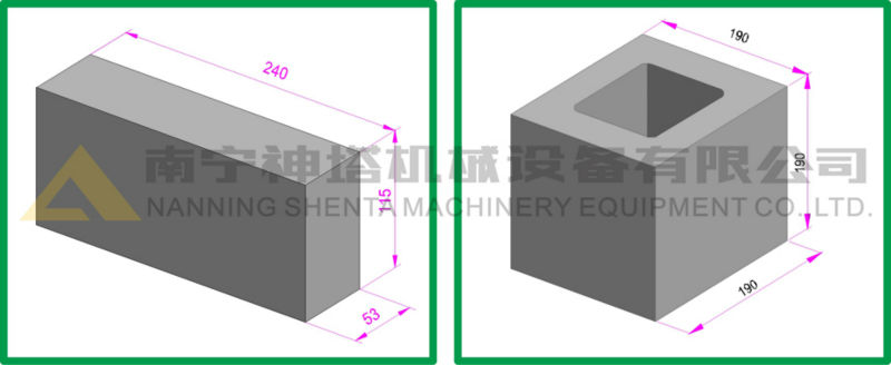 export to Thailand QTJ4-40 concrete brick cement block making machine