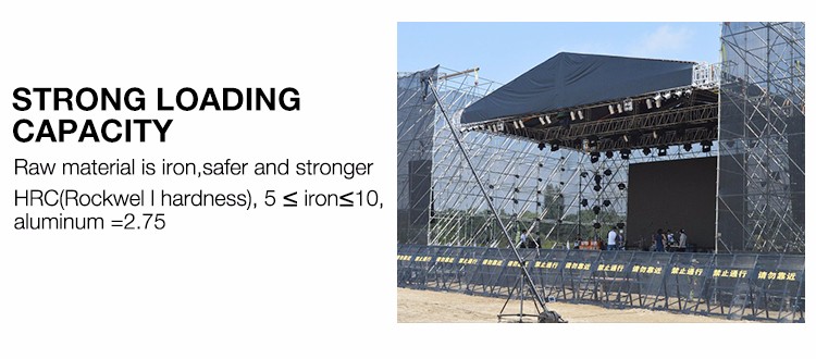 Layer steel metal Scaffolding truss stage  for concert and line array speaker/LED screen