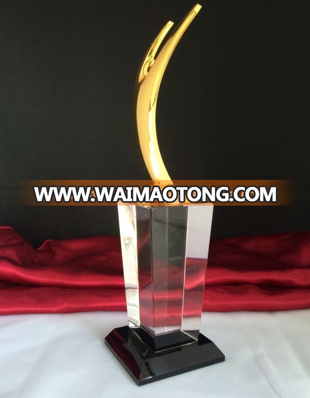 Movie & TV character metal souvenir trophy with crystal base