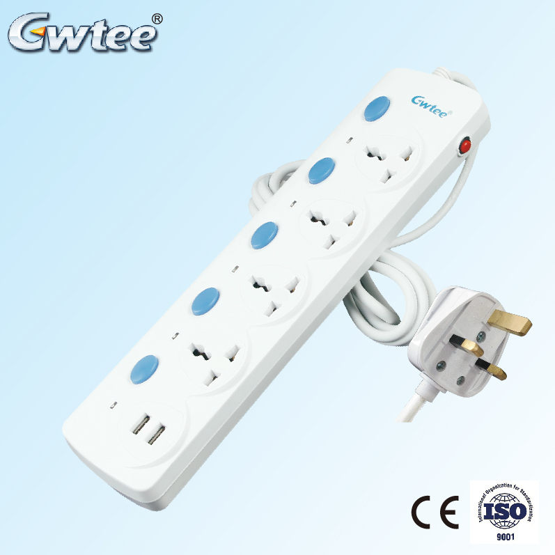 GT-6181 The high quality fast shipping free sample universal electrical extension socket