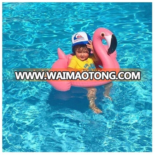 Top selling pvc inflatable swimming pool toy flamingo swan float baby inflatable floating seat