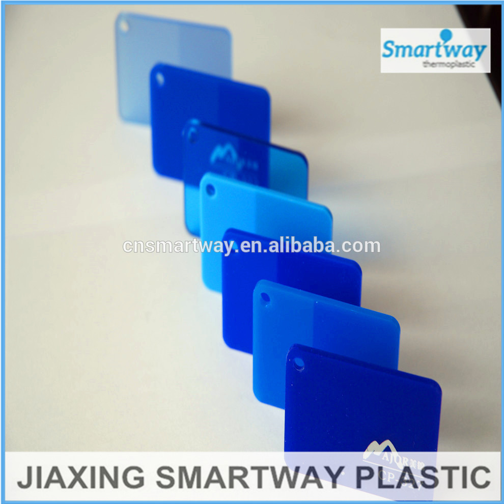 transparent plastic , colored acrylic sheets cut to size