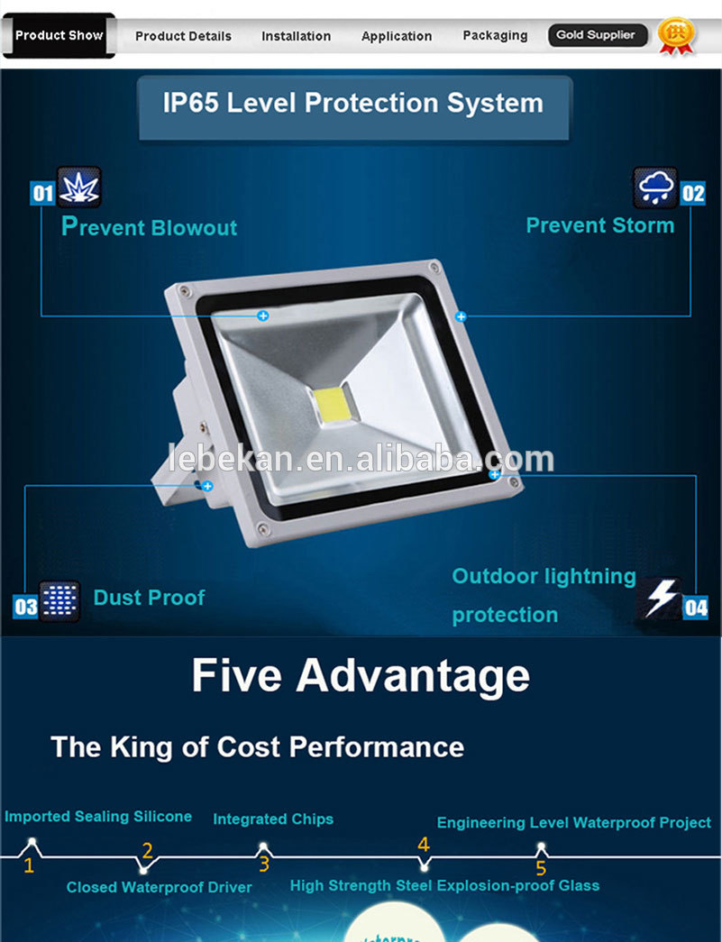 Top quality super bright 30w 50w 100 watt 150w 200w led outdoor flood light