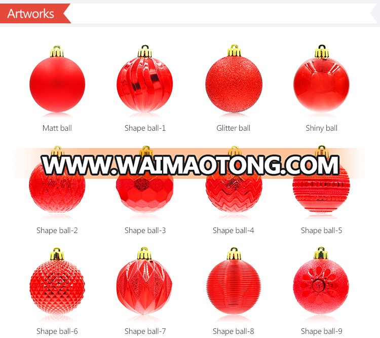 Bulk wholesale decorative ornaments items large giant plastic hanger 6 inch christmas ball