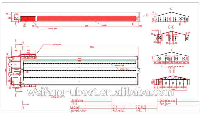 chinese supplier broiler chicken farming equipment for meat production